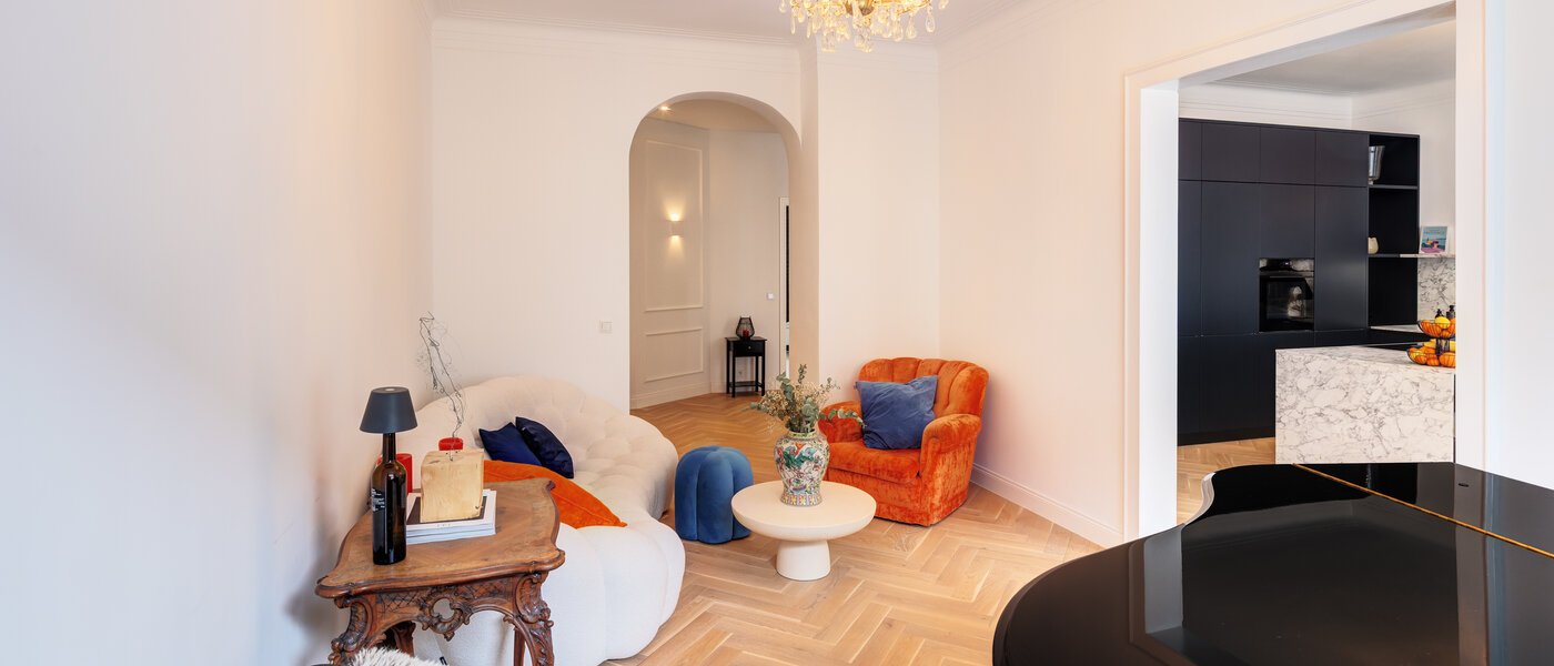 Wohnung München Schwabing-West (rund um den Hohenzollernplatz) 04 Wohnbereich 14795