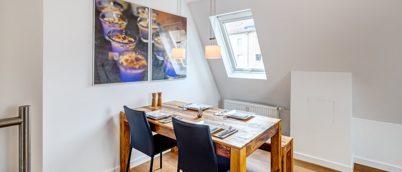 Dachterrassenwohnung München Moosach 01 Esszimmer 14797