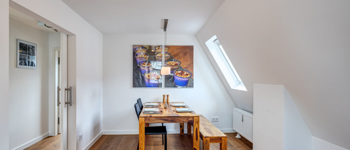 Dachterrassenwohnung München Moosach 02 Esszimmer 14797