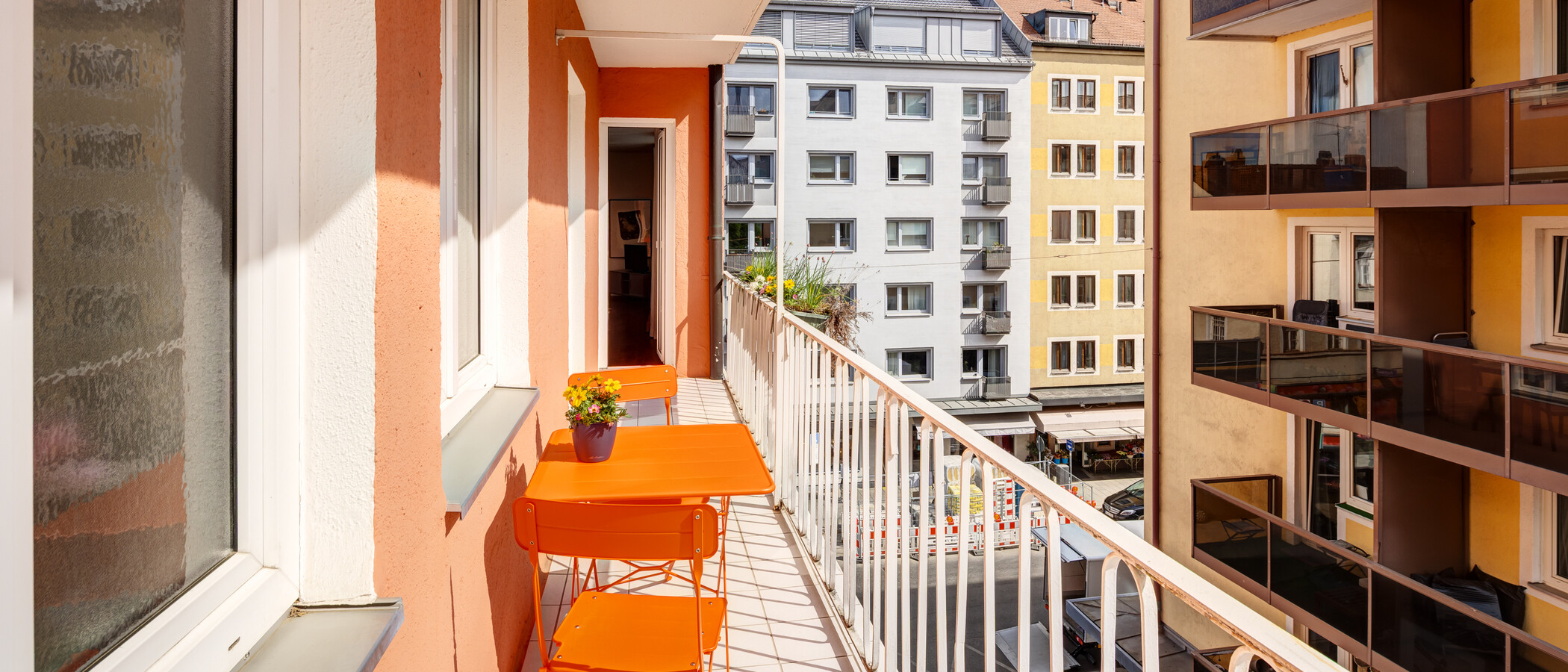 Wohnung München Schwabing (links der Leopoldstraße) 01 Balkon 14839