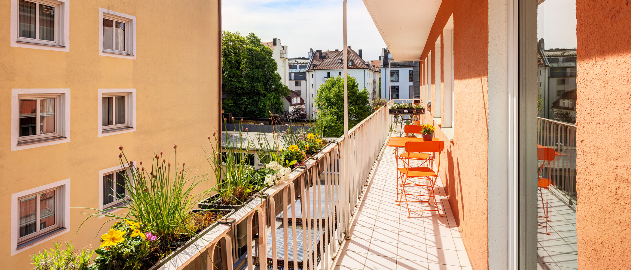 Wohnung München Schwabing (links der Leopoldstraße) 02 Balkon 14839