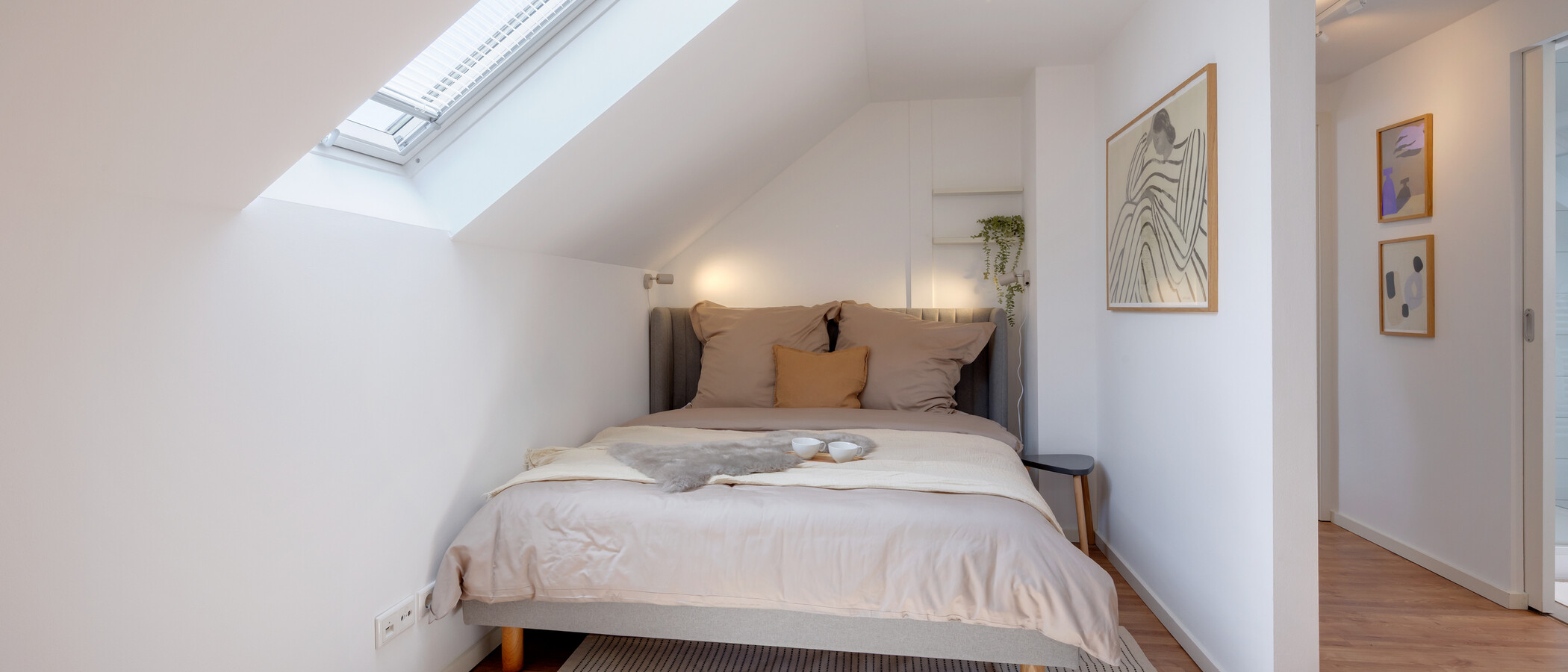 Dachgeschosswohnung München Daglfing 01 Schlafbereich 14852