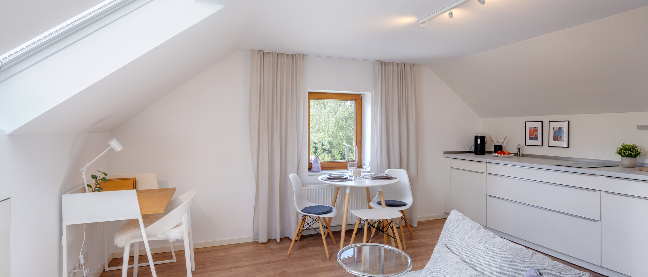 Dachgeschosswohnung München Daglfing 03 Wohnbereich 14852