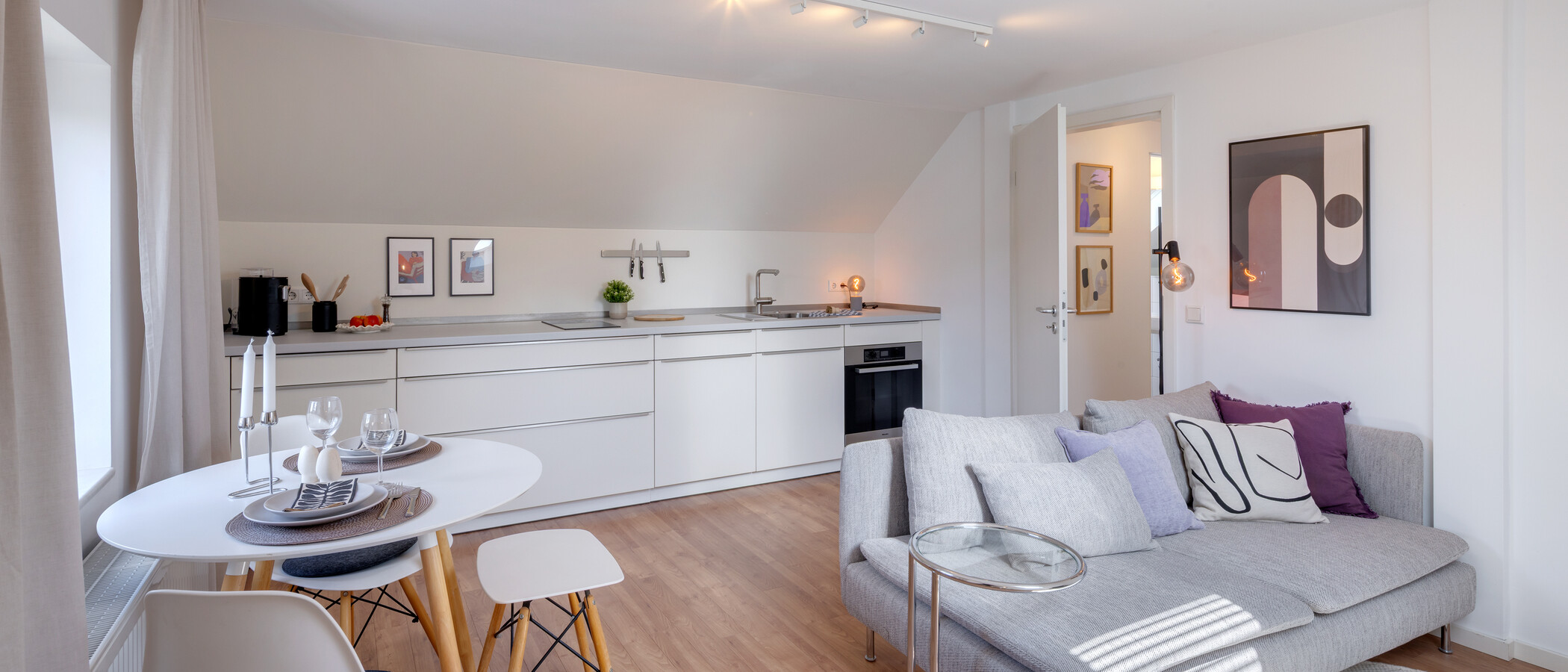 Dachgeschosswohnung München Daglfing 04 Wohnbereich 14852