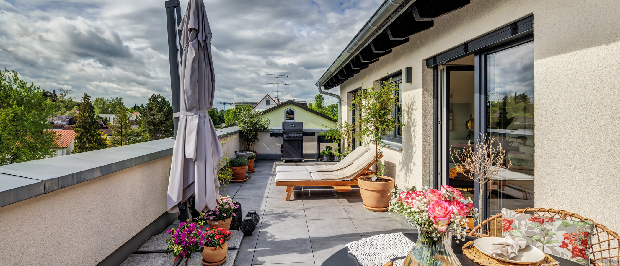 Dachterrassenwohnung Planegg 03 Dachterrasse 14854