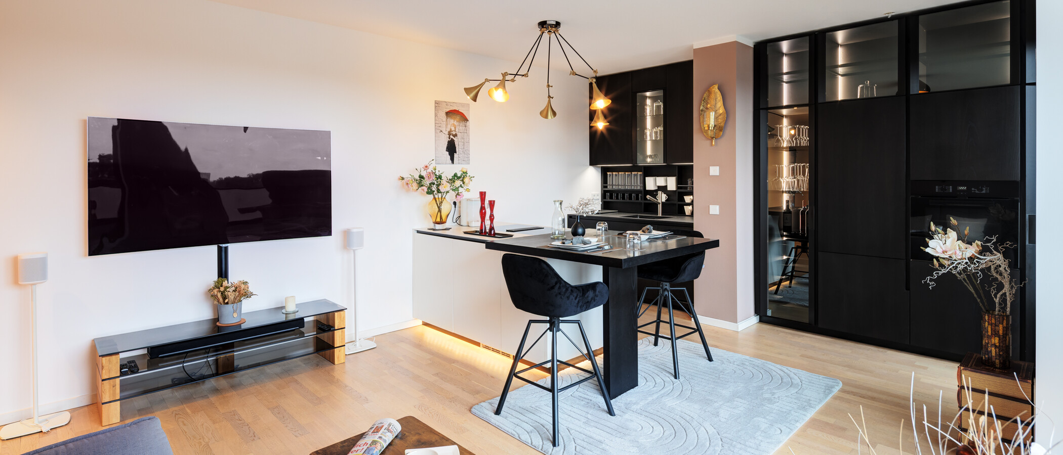 Dachterrassenwohnung München Sendling 03 Wohnbereich 14873