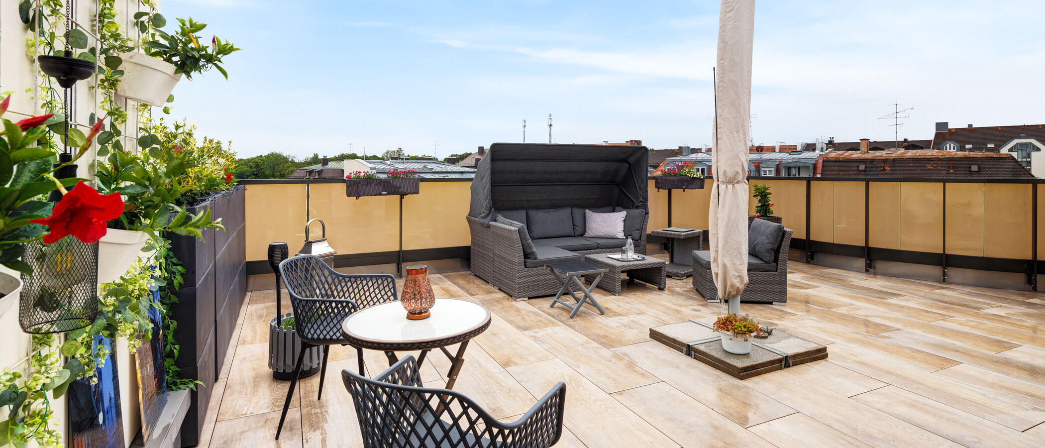 Dachterrassenwohnung München Sendling 01 Dachterrasse 14873