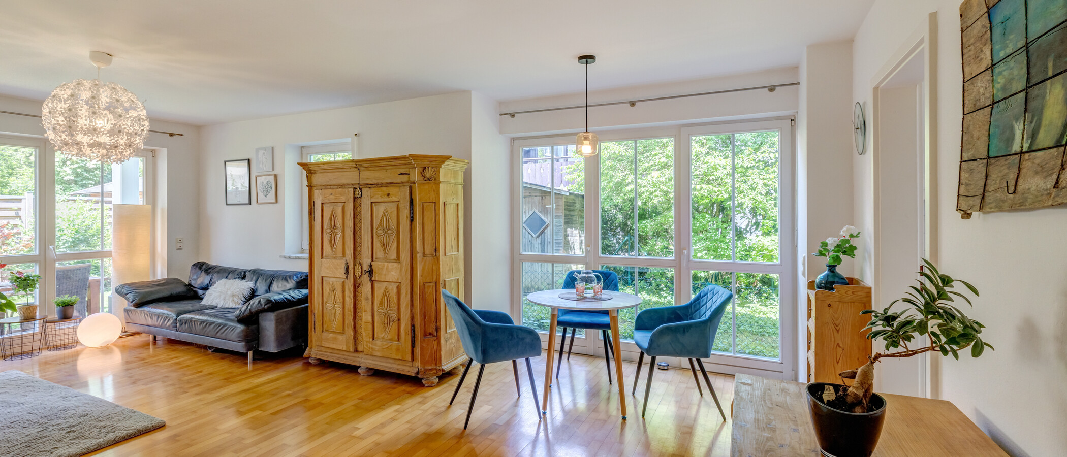 Gartenwohnung München Pasing 01 Wohnbereich 14874