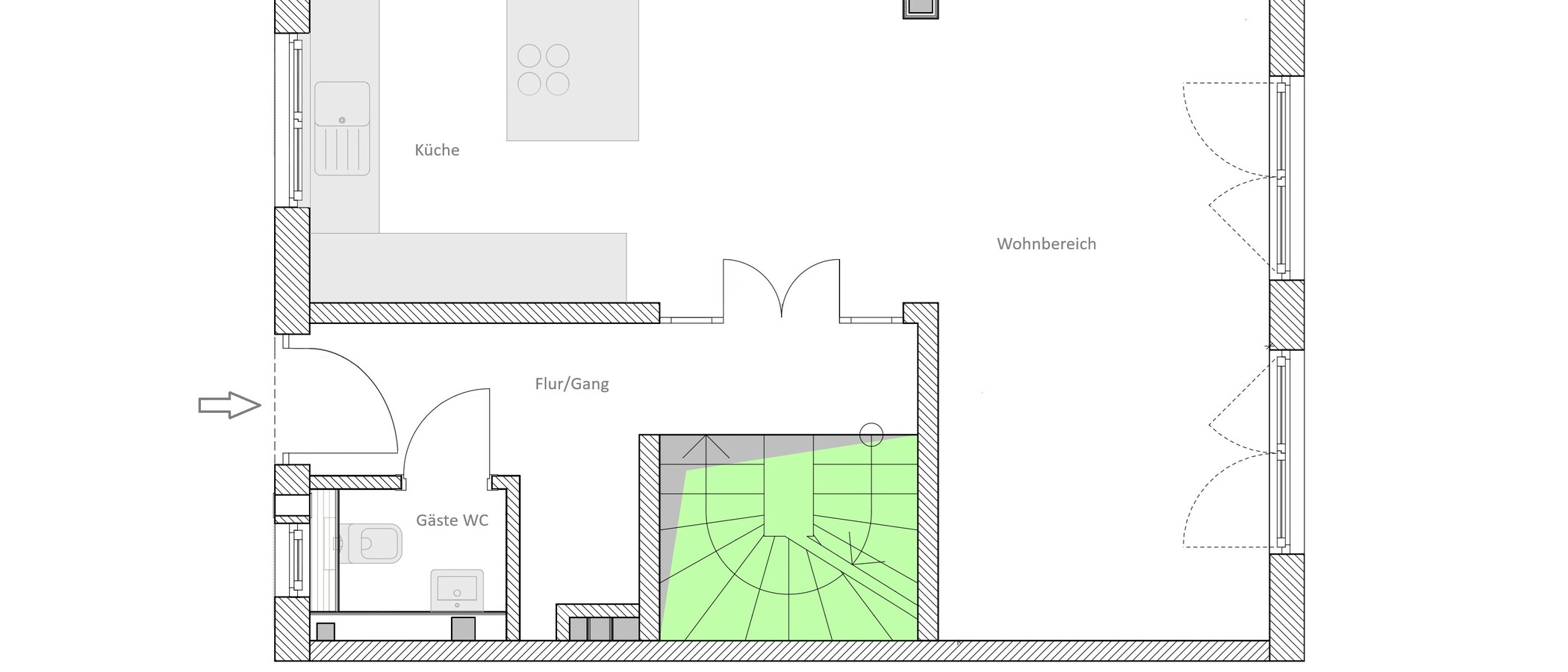 Reihenmittelhaus München Untermenzing 01 Grundriss 14892