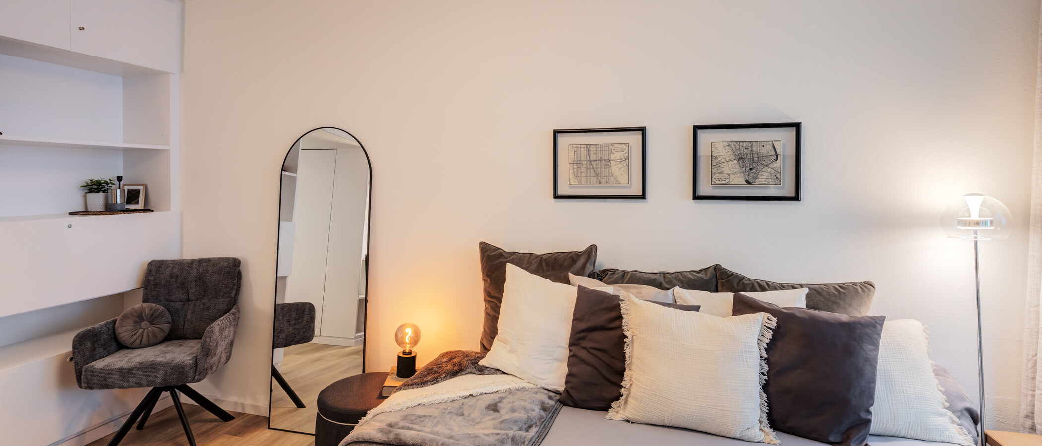 Apartment München Maxvorstadt - Universitätsviertel 04 Wohnbereich 14907
