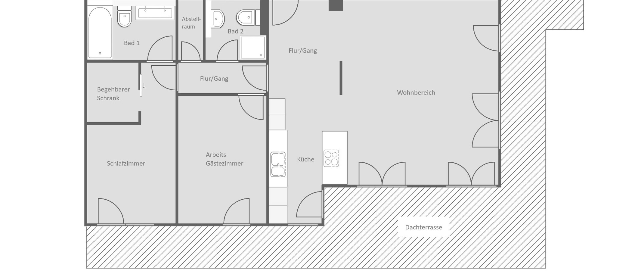 Dachterrassenwohnung München Menterschwaige 01 Grundriss 14914