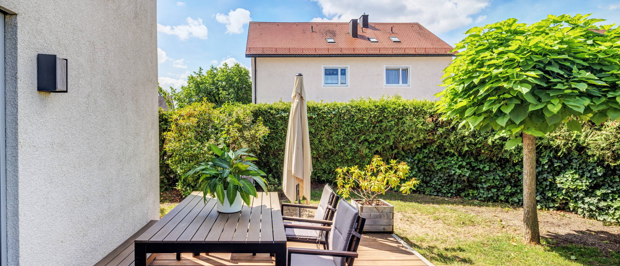 Doppelhaushälfte München Feldmoching 03 Garten 14917