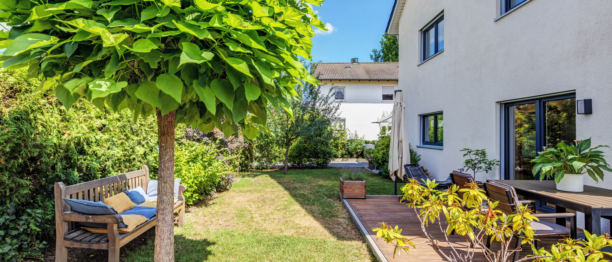 Doppelhaushälfte München Feldmoching 04 Garten 14917