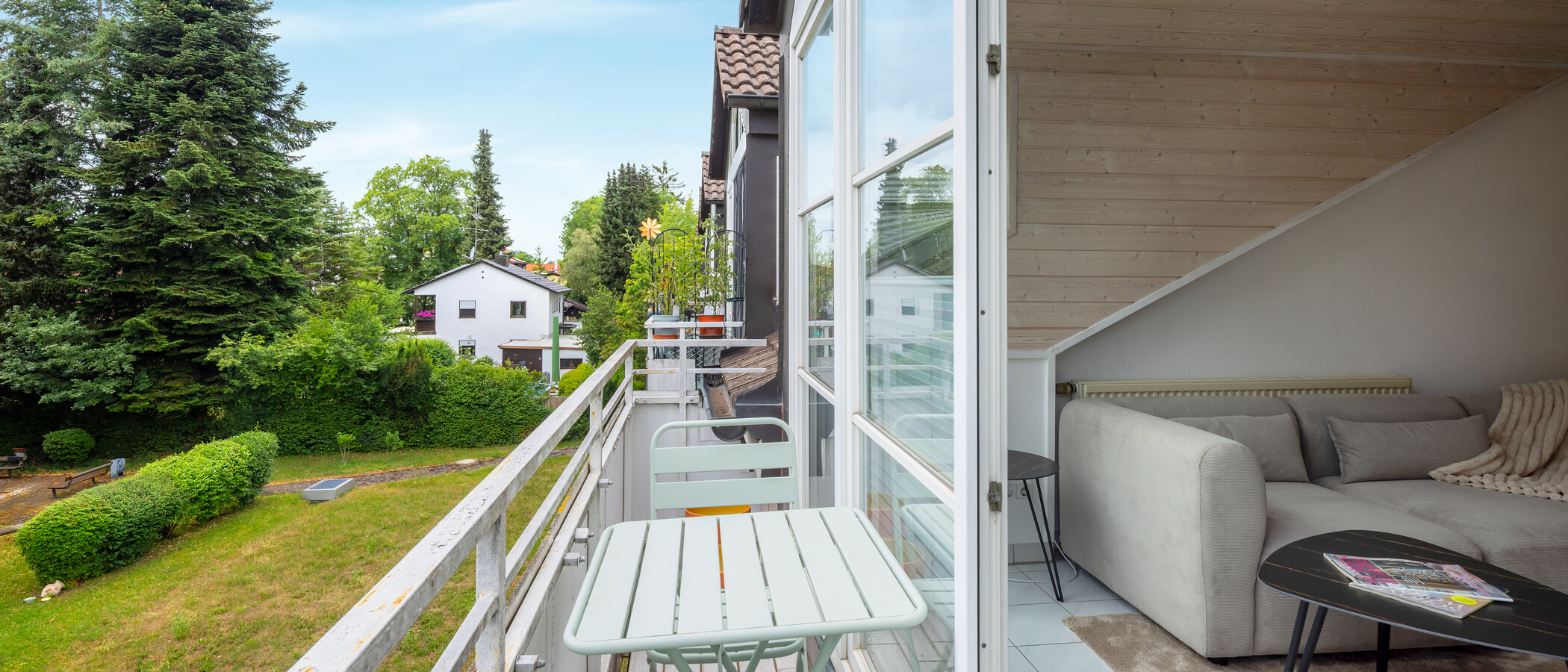 Dachgeschosswohnung München Solln 01 Balkon 14919