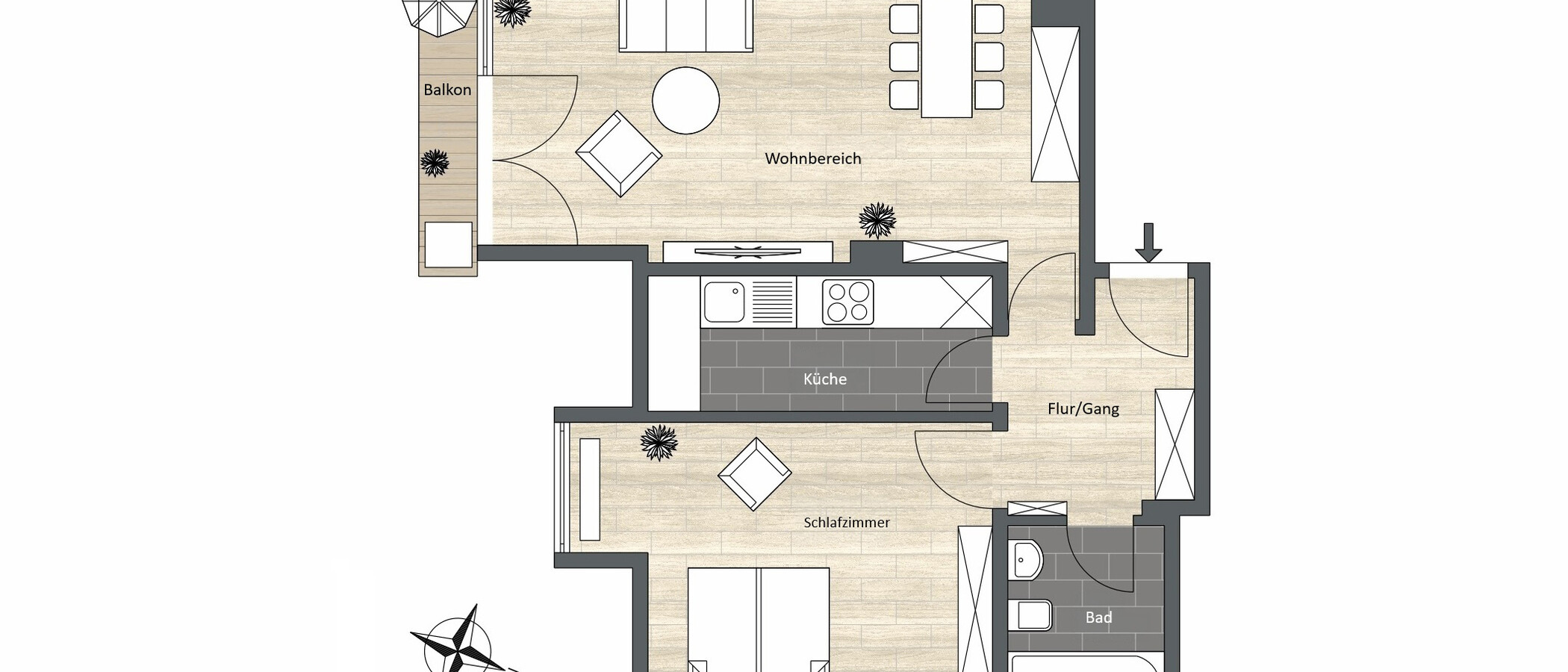 Dachgeschosswohnung München Solln 01 Grundriss 14919