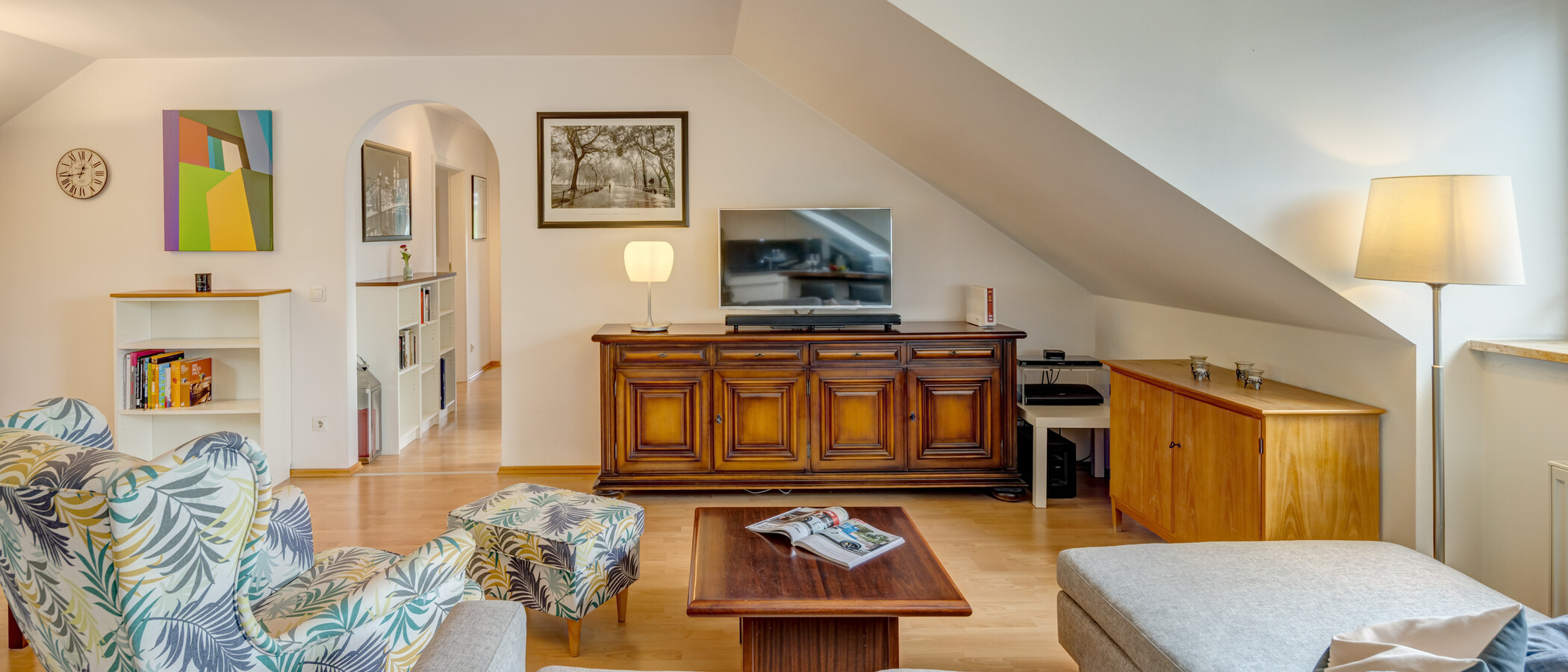 Dachgeschosswohnung München Obergiesing 01 Wohnbereich 14920