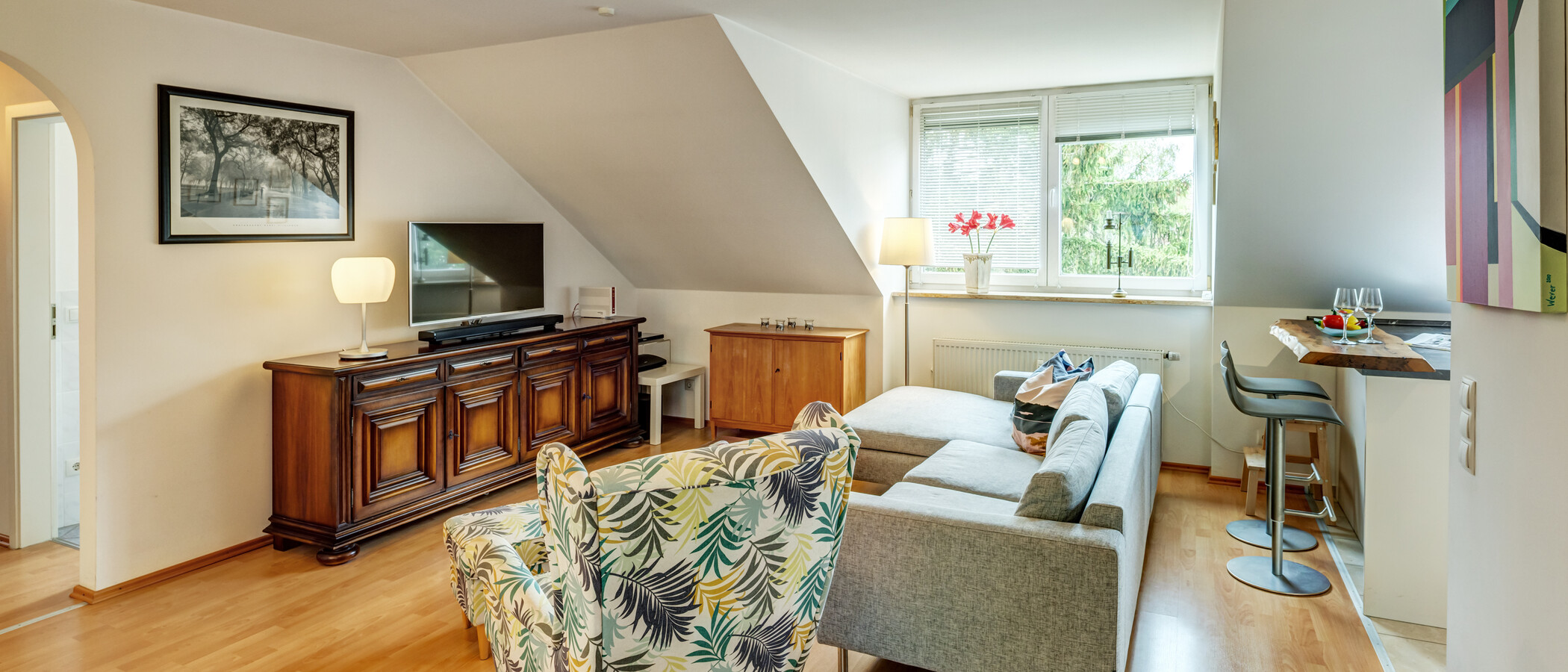 Dachgeschosswohnung München Obergiesing 02 Wohnbereich 14920