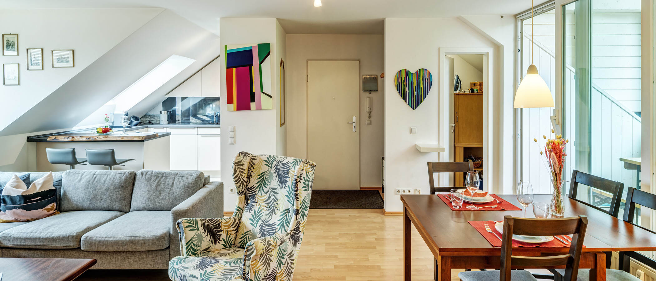 Dachgeschosswohnung München Obergiesing 03 Wohnbereich 14920