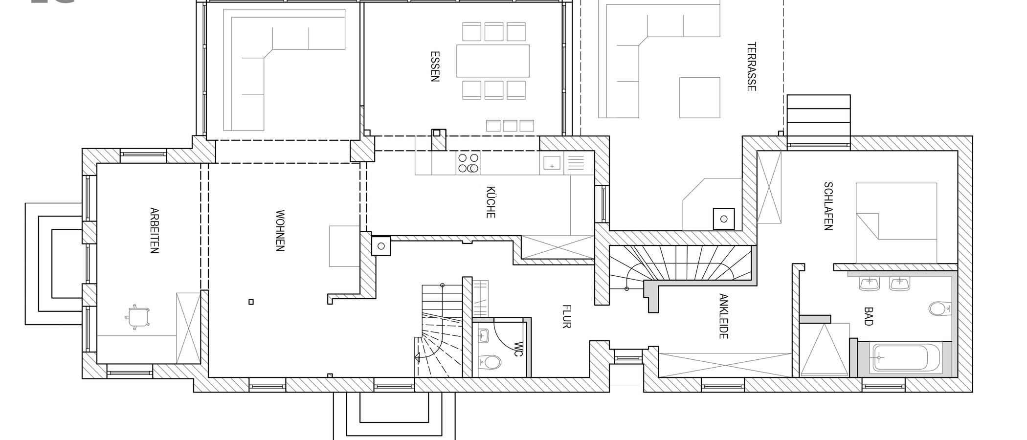 Villa Oberhaching 01 Grundriss 14925