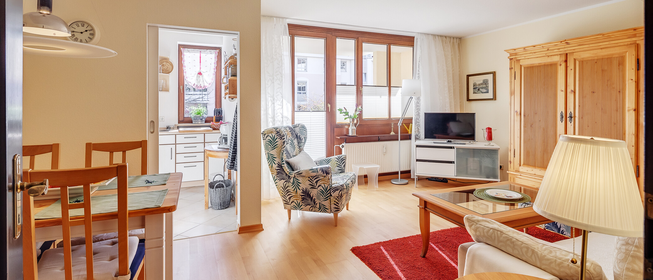 Wohnung München Schwabing-Nord (zw. Belgrad- & Leopoldstraße) 02 Wohnbereich 1494