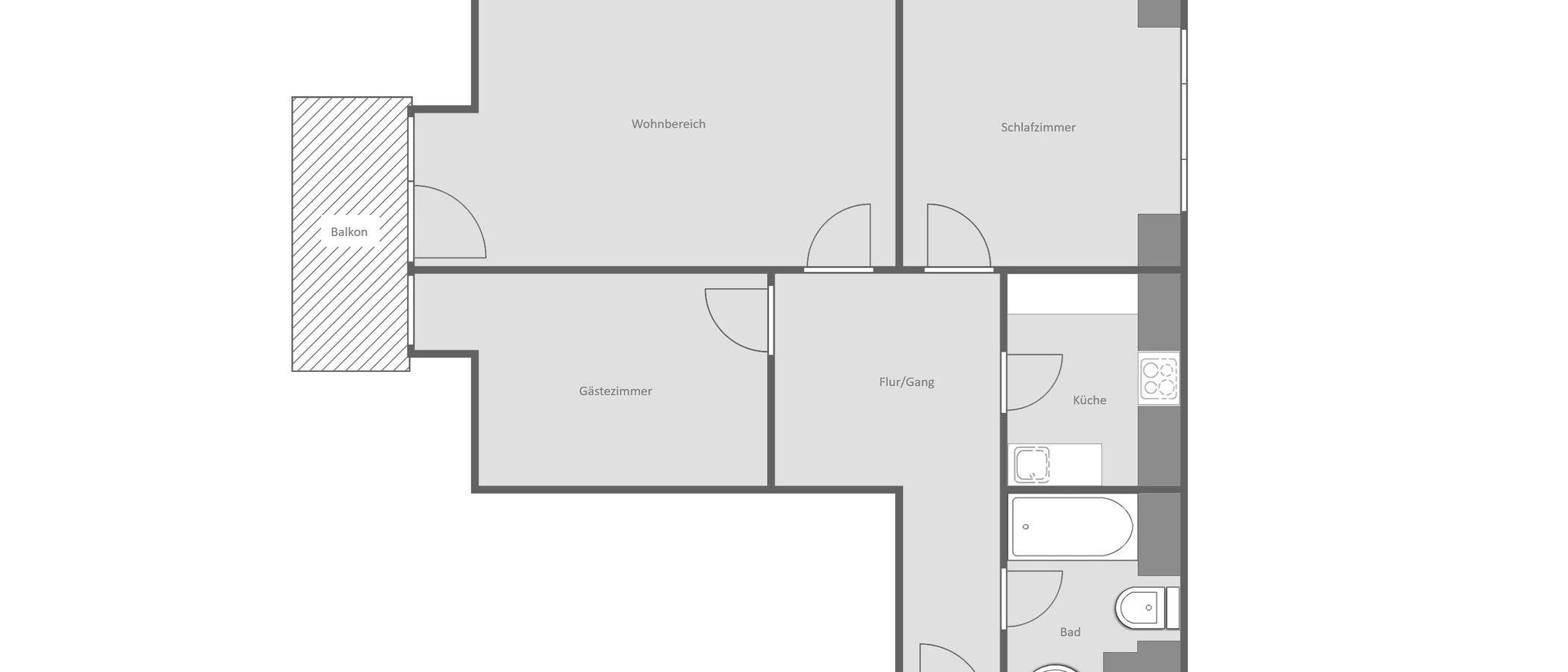 Dachgeschosswohnung Germering 01 Grundriss 14946