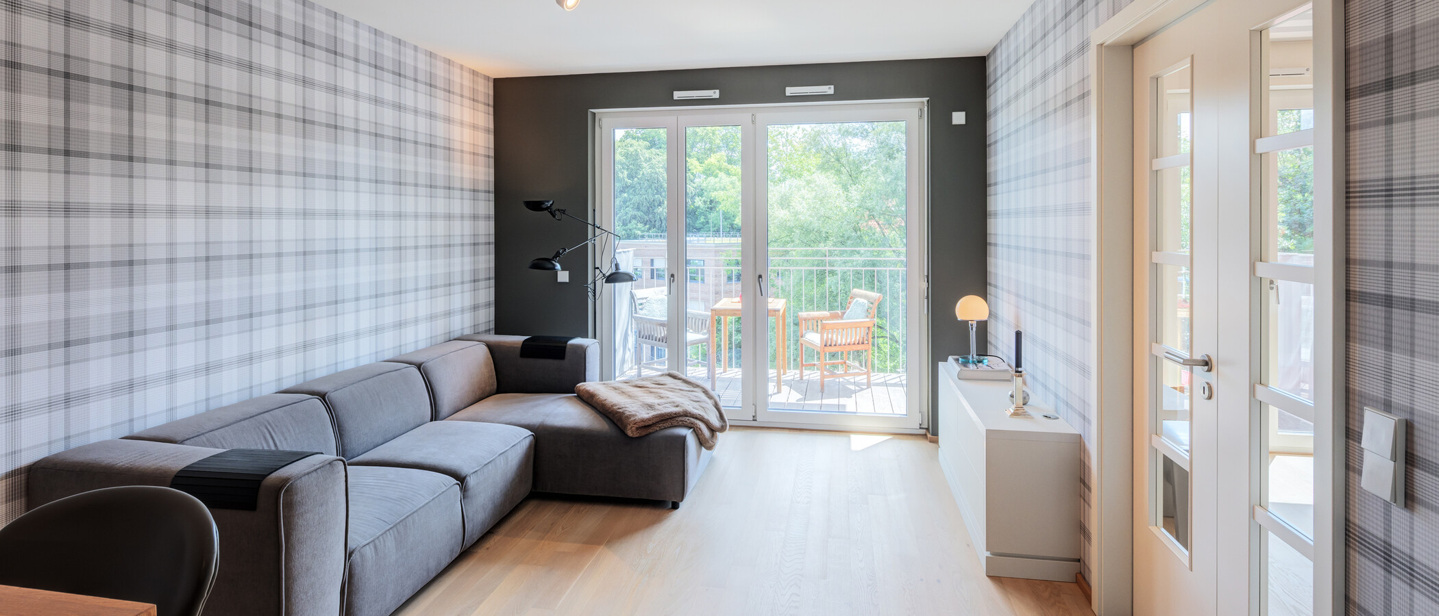 Dachgeschosswohnung München Au 03 Wohnbereich 14953