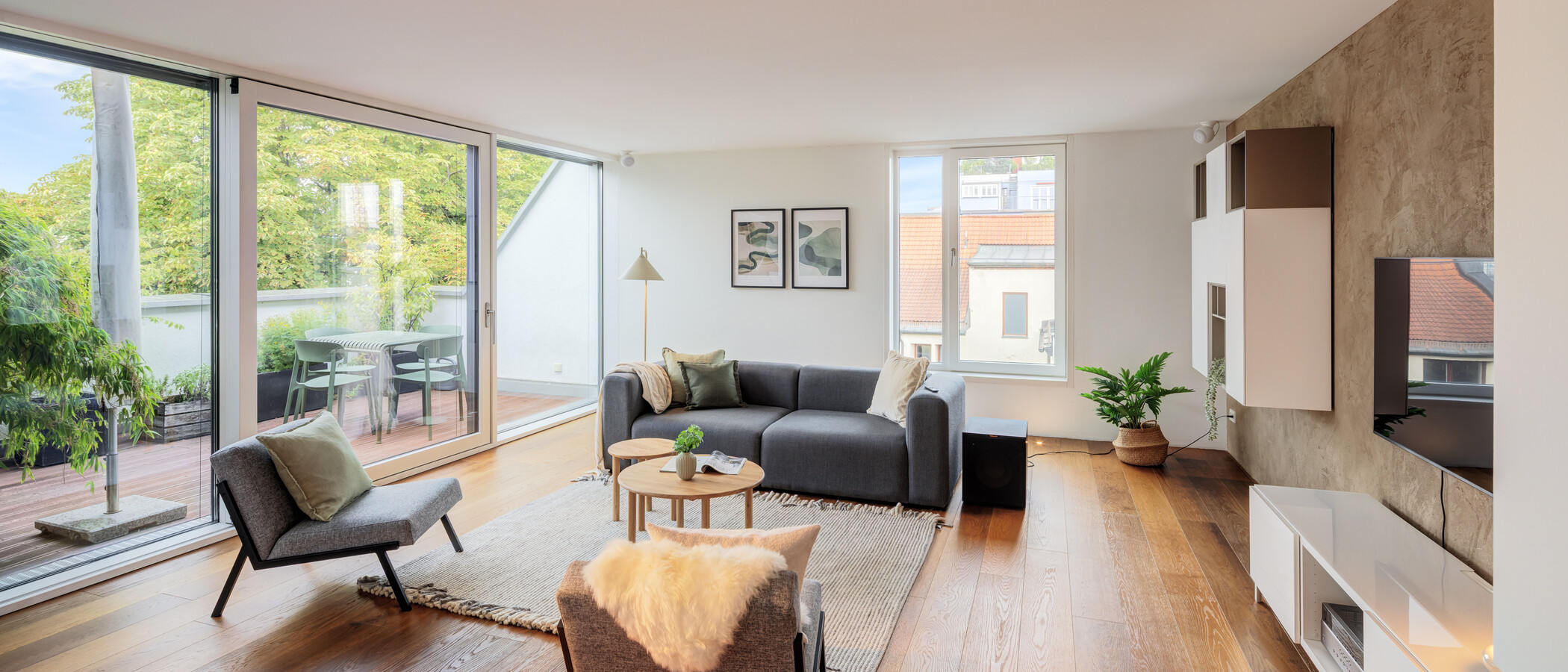 Dachterrassenwohnung München Ludwigsvorstadt 02 Wohnbereich 14956