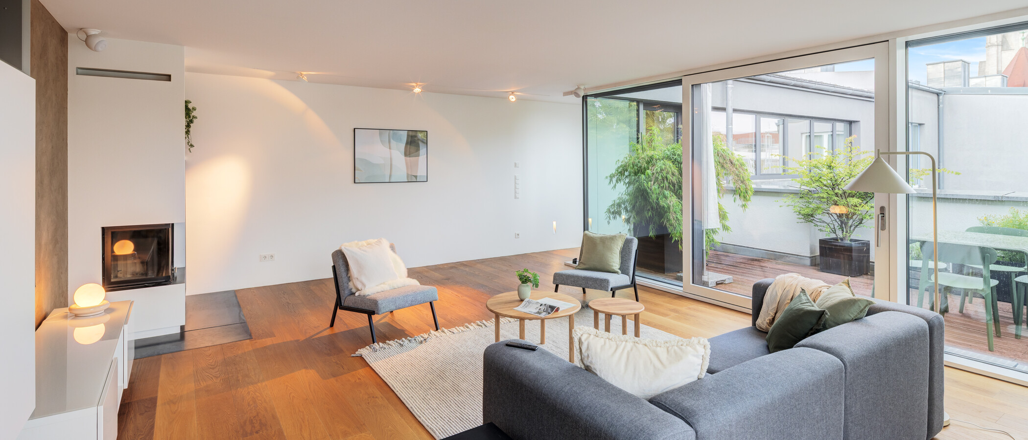 Dachterrassenwohnung München Ludwigsvorstadt 04 Wohnbereich 14956