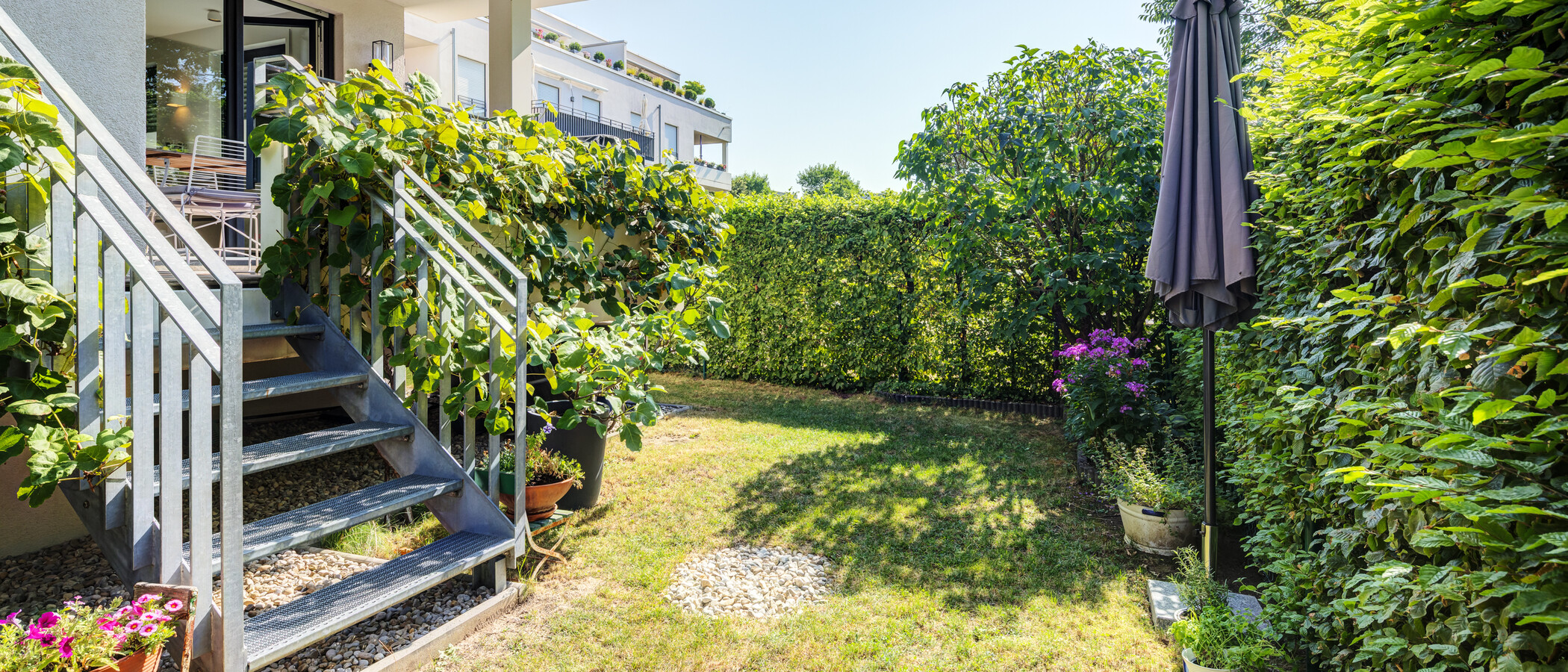 Maisonettewohnung München Oberföhring 01 Garten 14969
