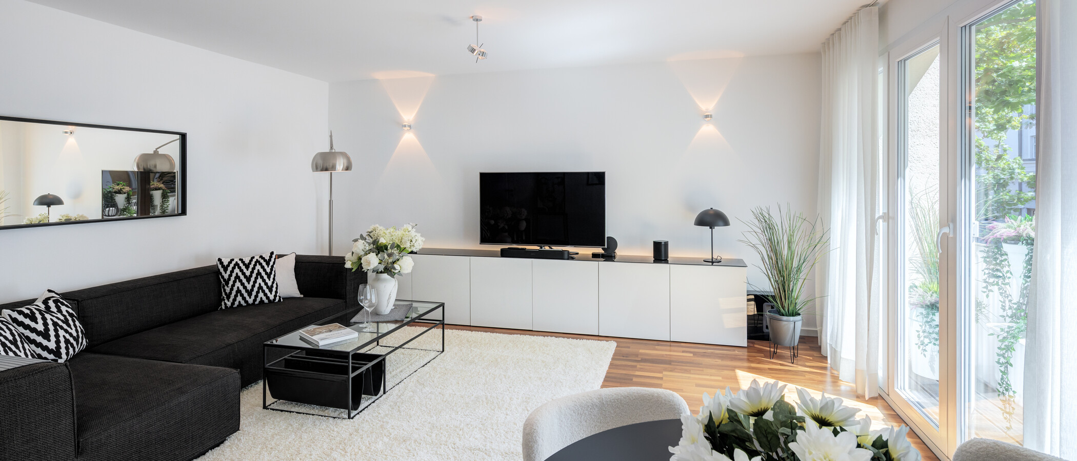 Wohnung München Schwabing-West (rund um den Hohenzollernplatz) 04 Wohnzimmer 14976