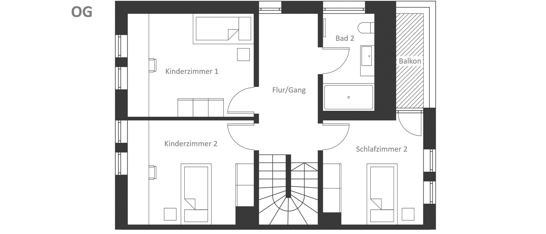 Doppelhaushälfte Herrsching am Ammersee 02 Grundriss 14978
