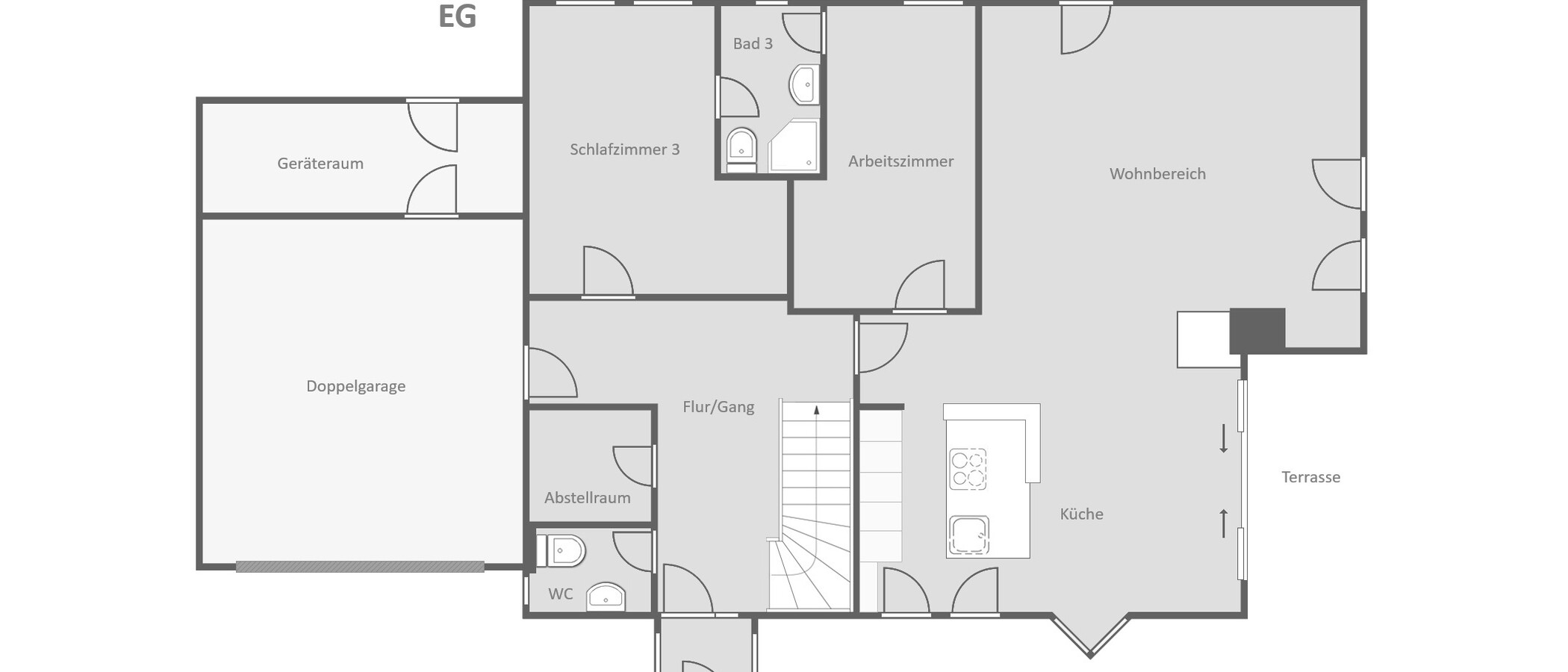 Einfamilienhaus Feldafing 01 Grundriss 14981