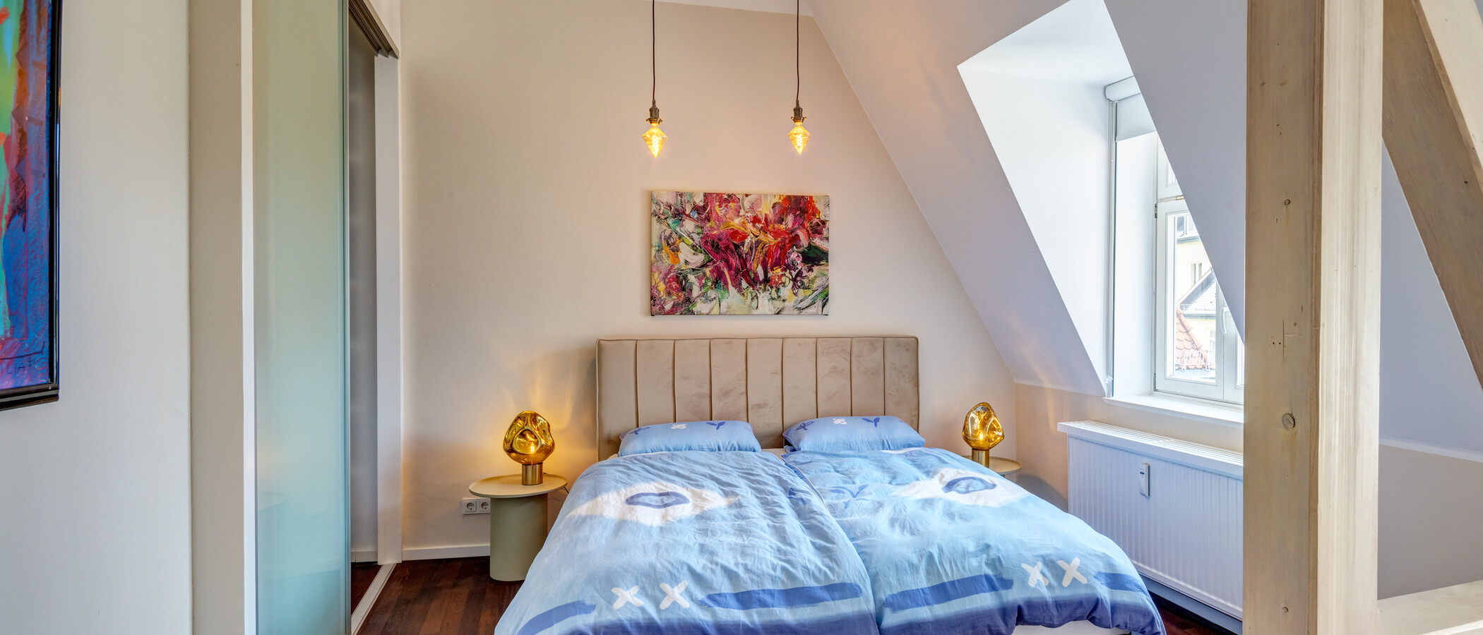 Maisonettewohnung München Ludwigsvorstadt 01 1. Schlafzimmer 14989