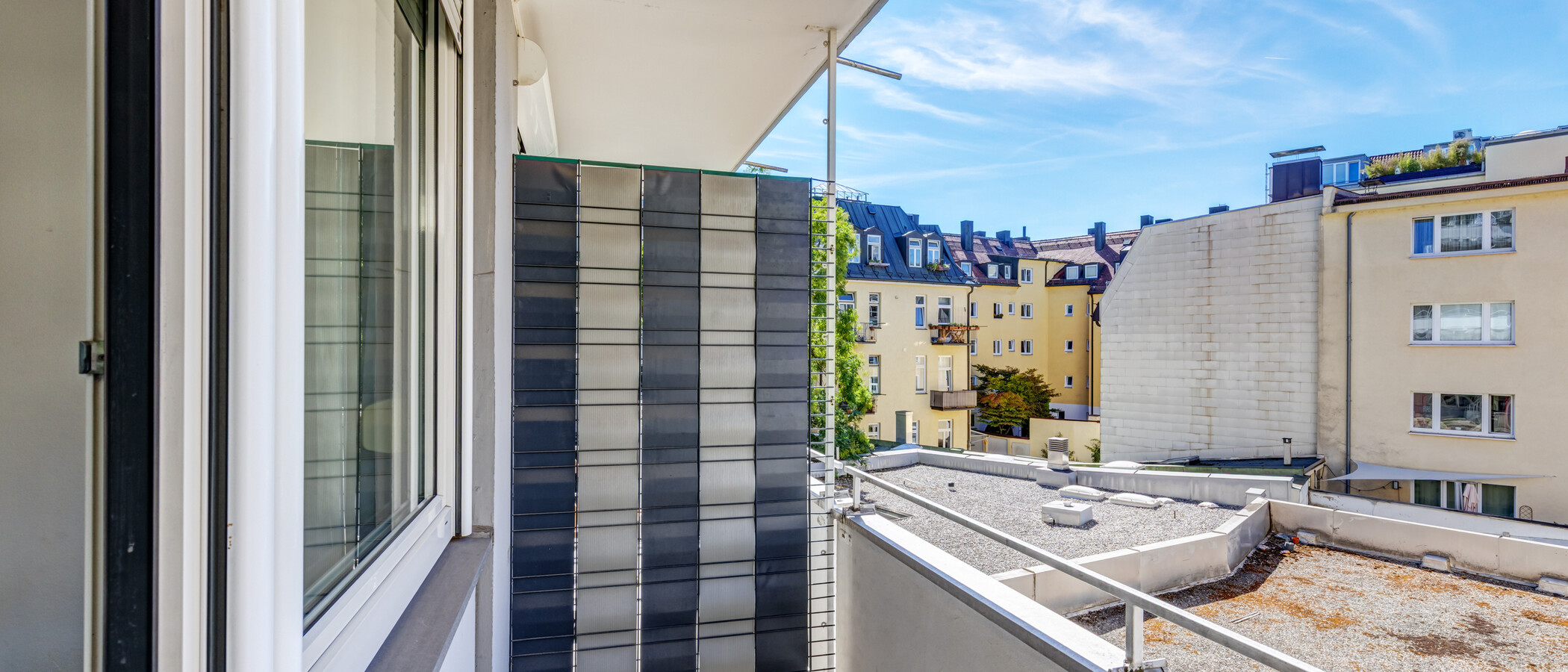 Apartment München Maxvorstadt - Universitätsviertel 01 Balkon 14992