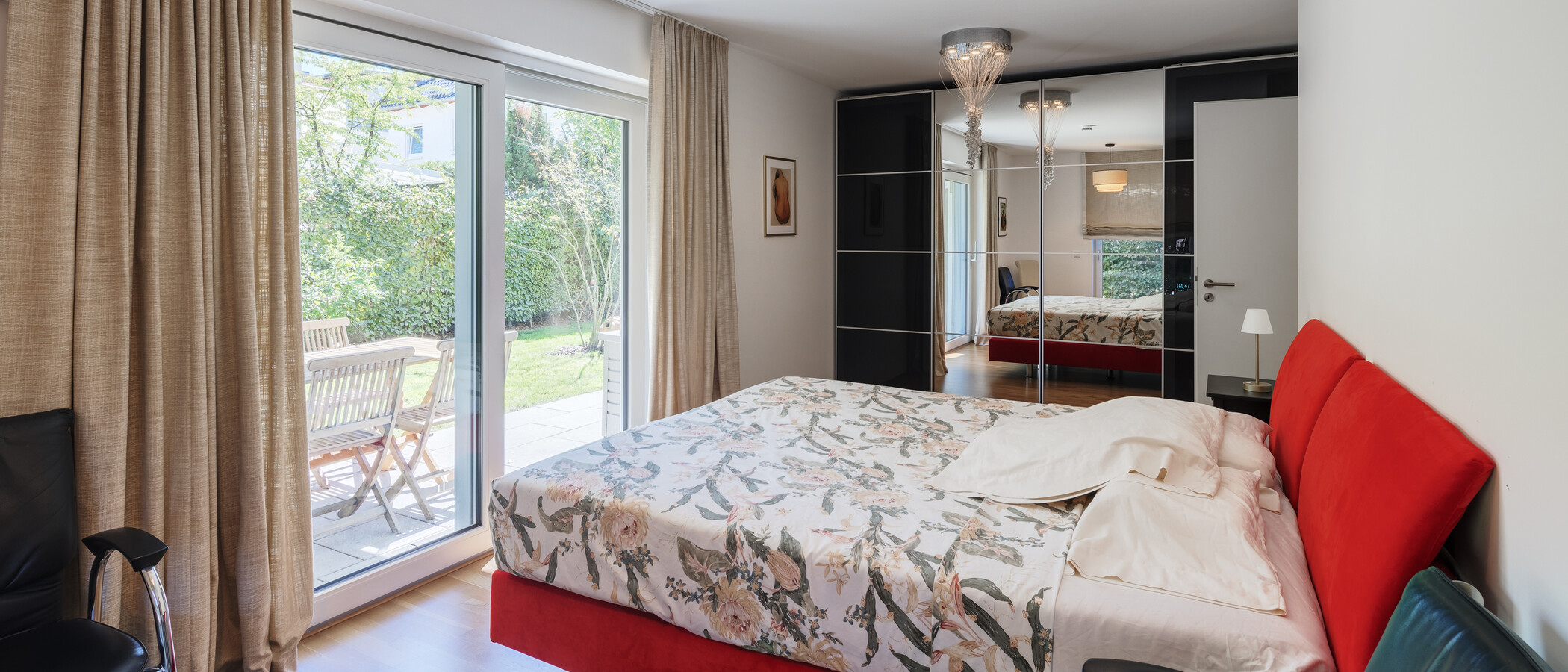 Gartenwohnung München Trudering 01 Schlafzimmer 15002