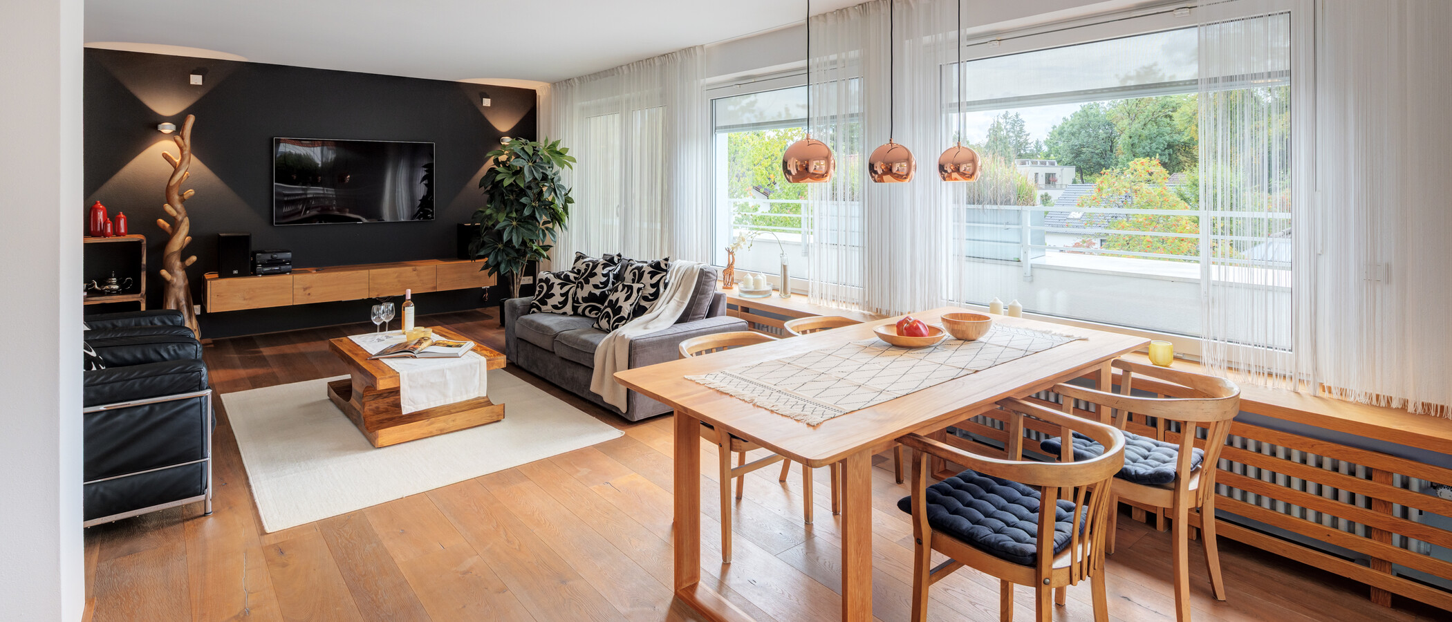 Dachterrassenwohnung München Solln 01 Wohnbereich 15010