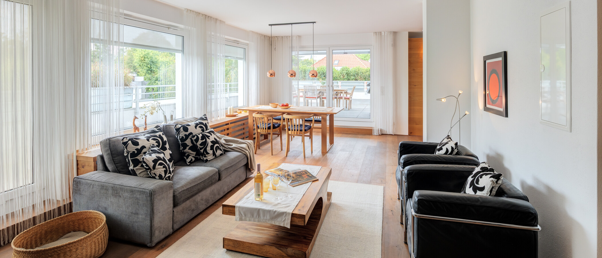 Dachterrassenwohnung München Solln 02 Wohnbereich 15010