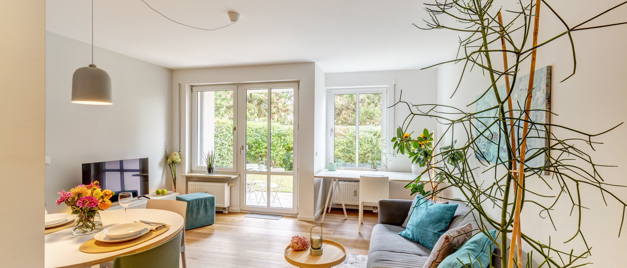 Wohnung München Freimann 01 Wohnbereich 15014