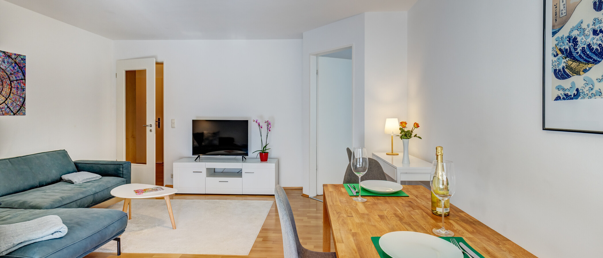 Wohnung München Maxvorstadt - Westen 03 Wohnbereich 15027
