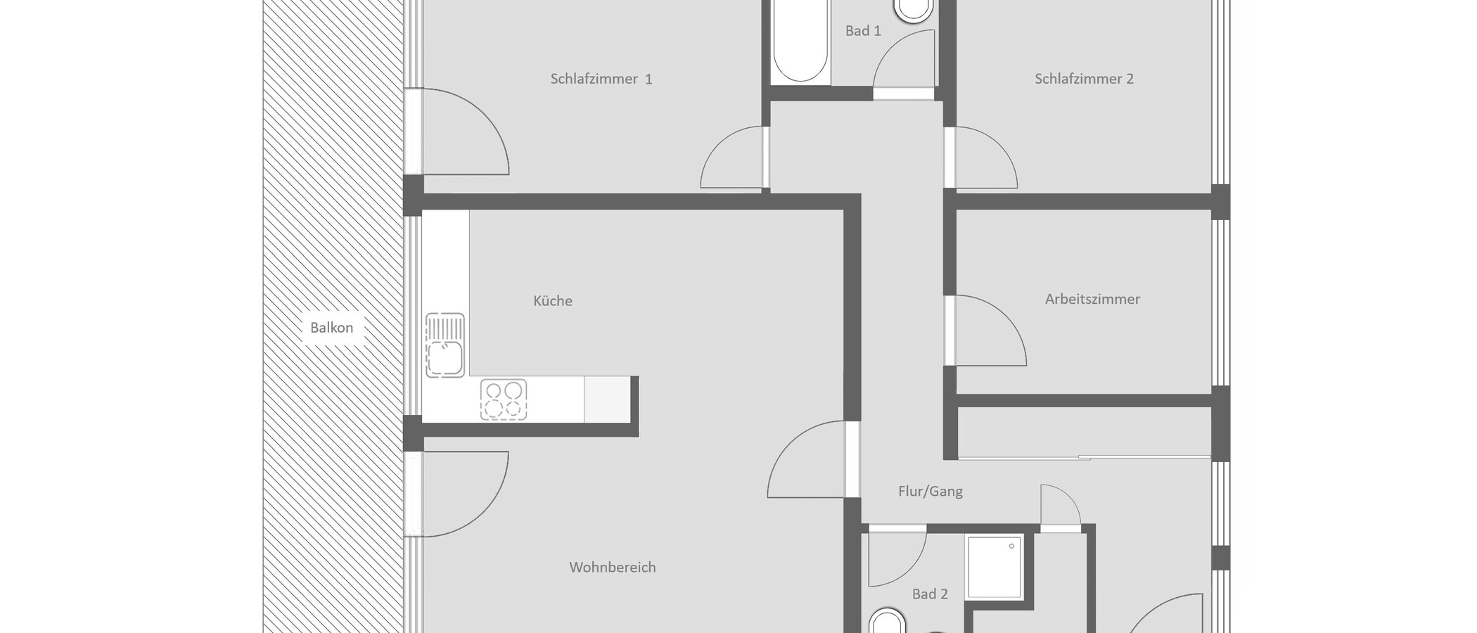 Wohnung München Pasing 01 Grundriss 15037