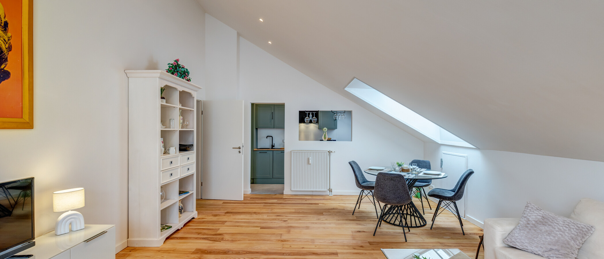 Dachgeschosswohnung München Solln 02 Wohnbereich 15038