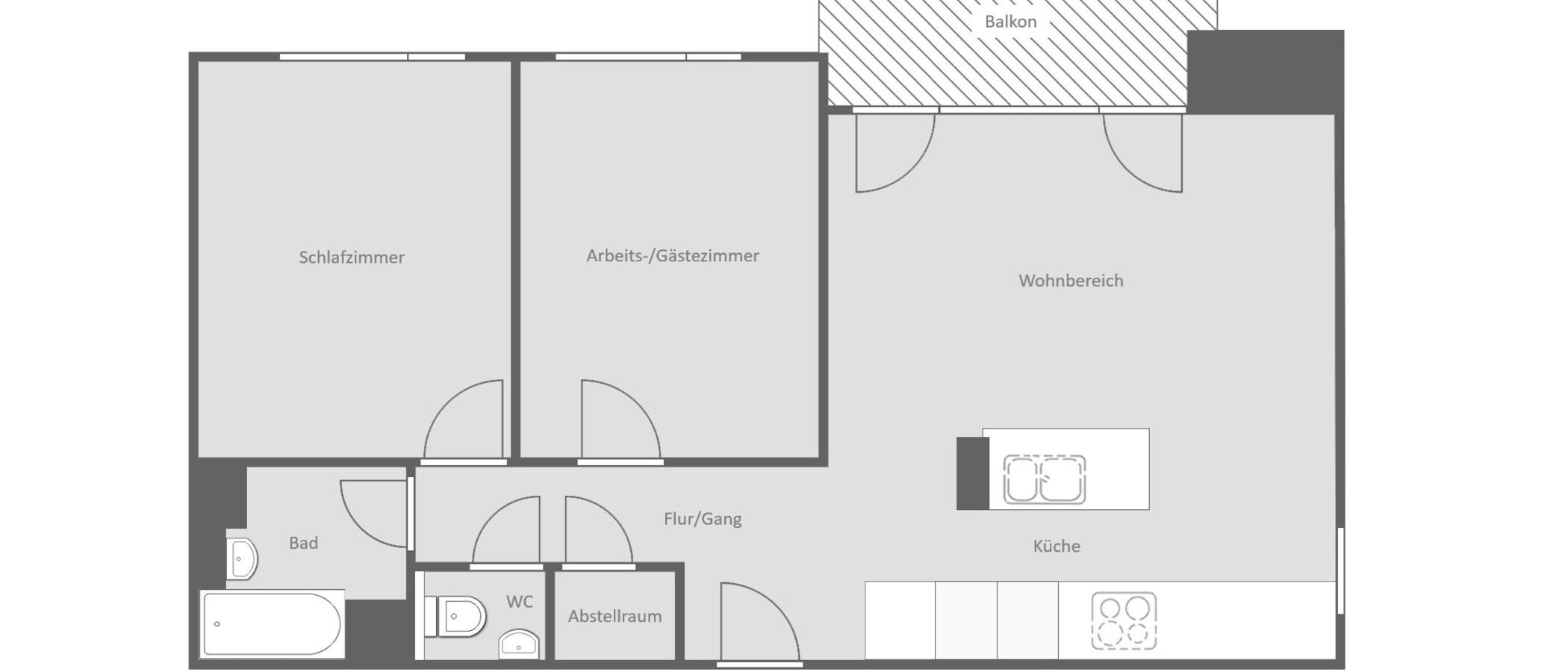 Wohnung München Obergiesing 01 Grundriss 15043