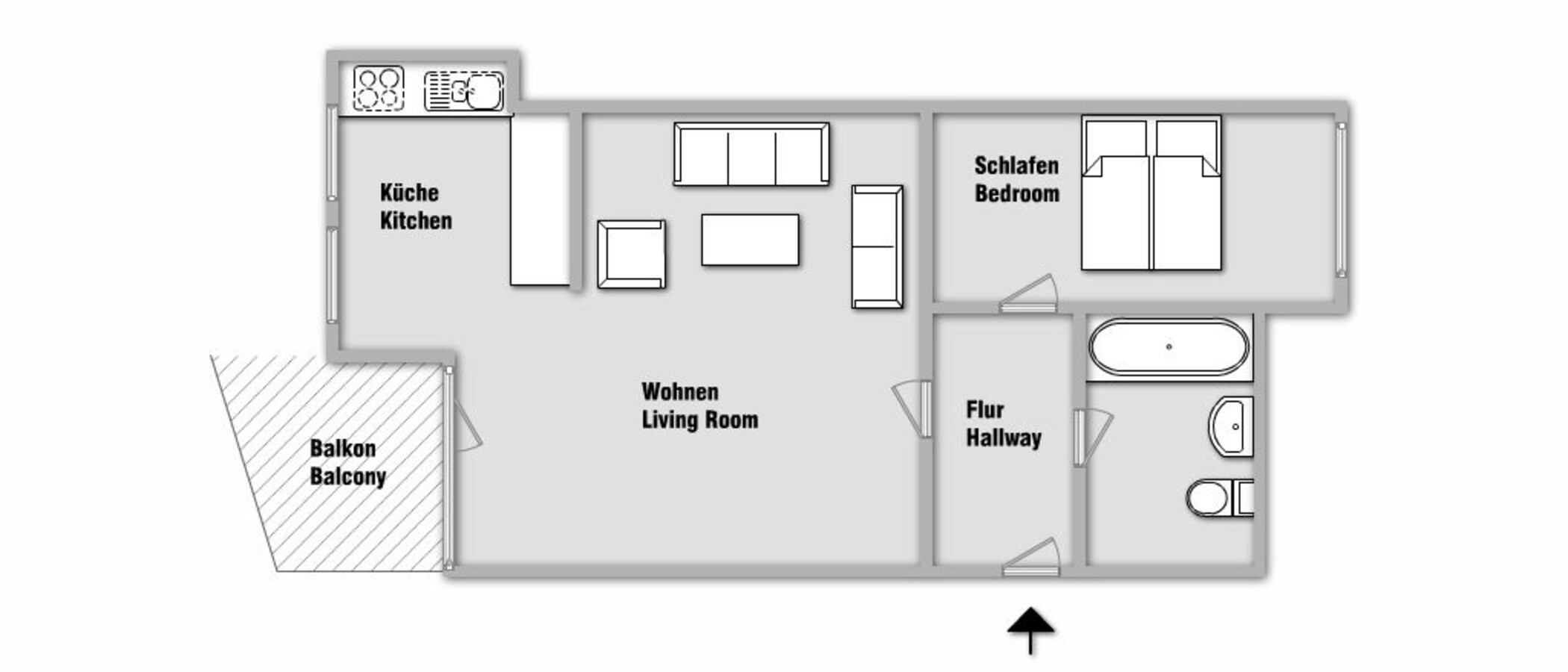 Wohnung München Glockenbachviertel 01 Grundriss 1531