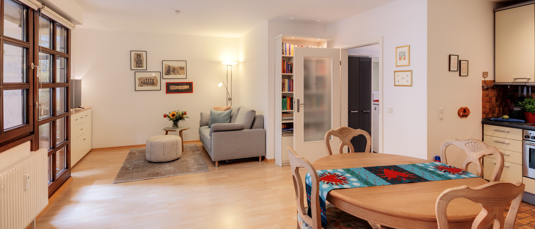 Wohnung München Schwabing-West (rund um den Hohenzollernplatz) 02 Wohnbereich 1599