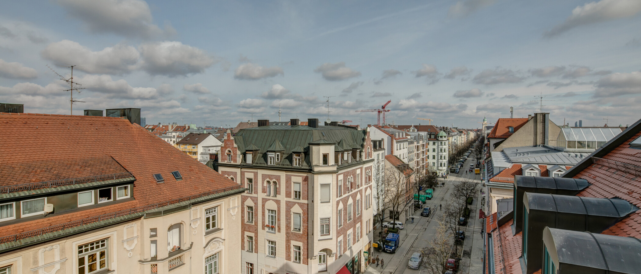 Dachterrassenwohnung München Maxvorstadt - Westen 04 Aussicht 1607