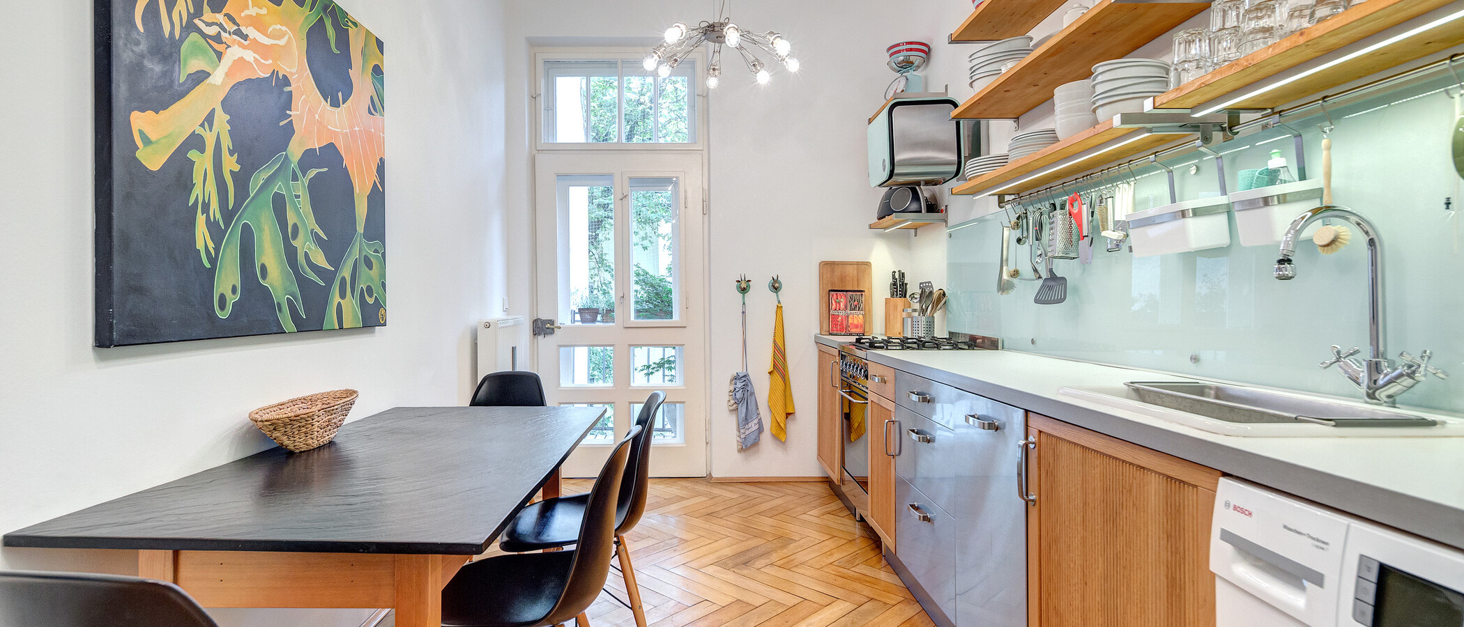 Wohnung München Schwabing (links der Leopoldstraße) 01 Küche 1624