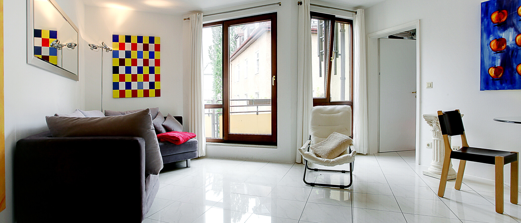 Wohnung München Schwabing-West (rund um den Hohenzollernplatz) 02 Wohnzimmer 1628