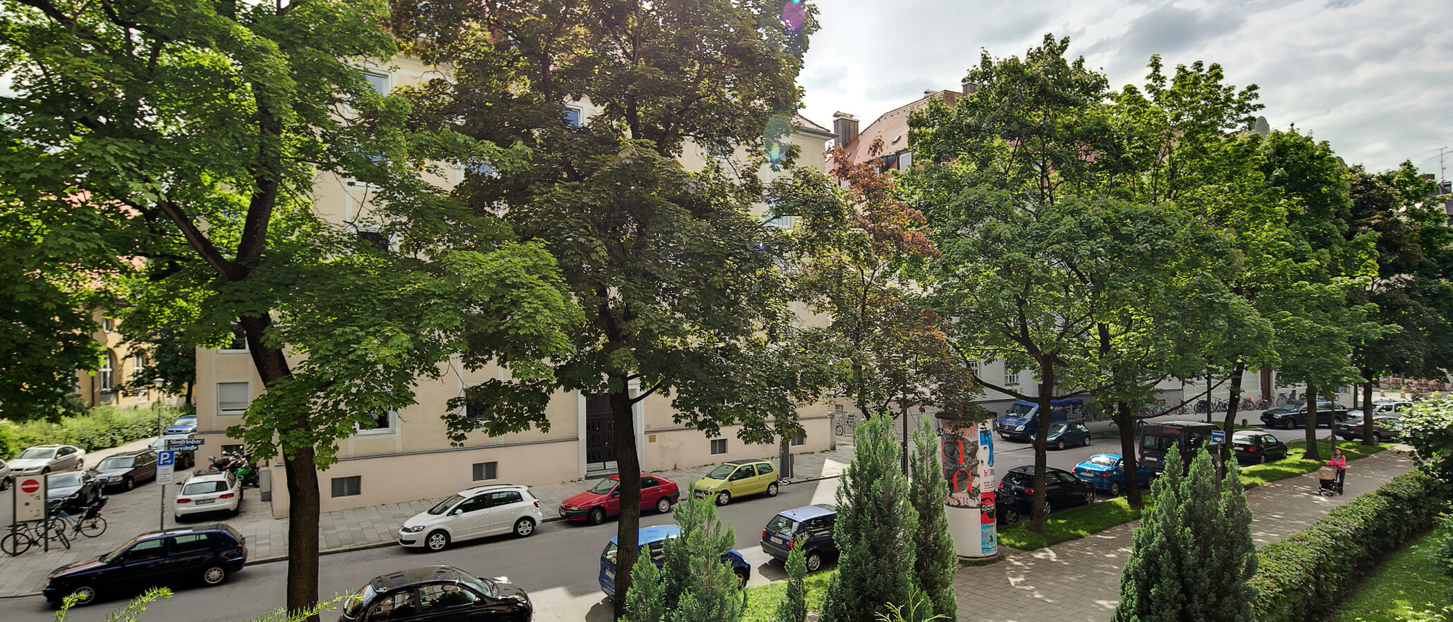 Wohnung München Schwabing (links der Leopoldstraße) 02 Aussicht 1680