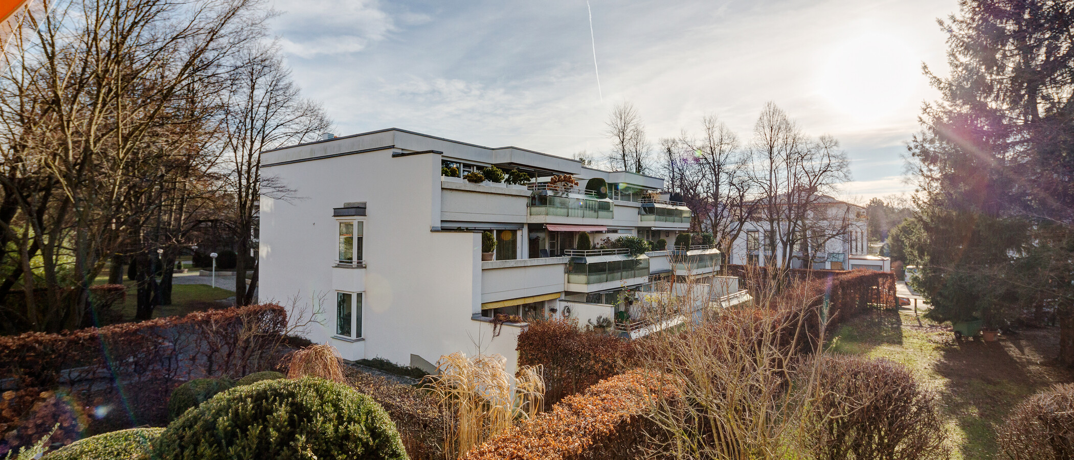 Dachterrassenwohnung München Nymphenburg-Gern 01 Aussicht 1919