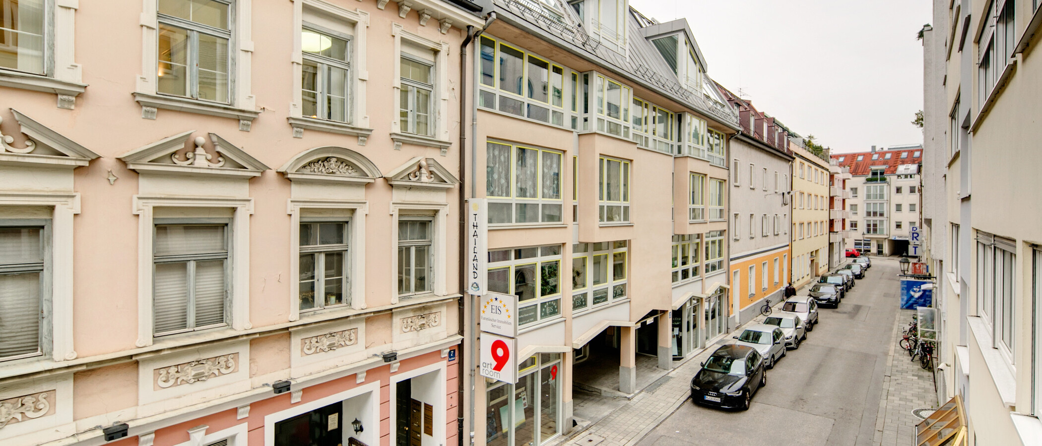 Wohnung München Schwabing (rechts der Leopoldstraße) 05 Aussicht 1976